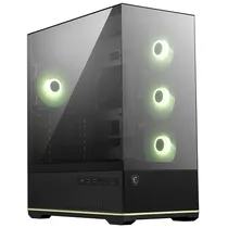 Gabinete Gamer MSI Mag Pano 110R PZ Micro ATX / 4 Cooler / Argb - Preto