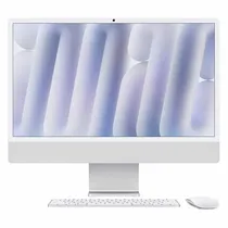 Imac Apple 2024 MWUC3LL/A M4 16GB 256GB SSD Tela 24" 4.5K - Prata