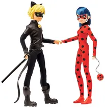 Bonecos Mission Accomplished Ladybug & Cat Noir Miraculous Playmates Toys - 50365