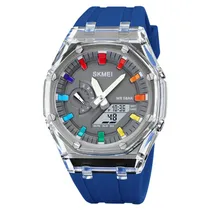 Relógio Masculino Analógico e Digital Skmei 2100 Bu - Azul