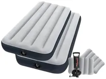 Kit Colchões Infláveis Intex 64111CL Dura-Beam Standard com Bomba de Ar