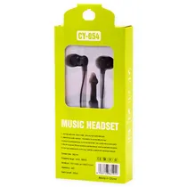Fone de Ouvido com Fio CY-054 Music Headset Aux 3.5MM - Preto