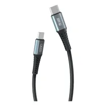 Cabo USB-C/USB-C Xo Q228B Silicone Durable 60W 1,2M - Black