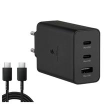 Carregador de Parede Samsung Power Adapter Trio 65W (EP-TA-980) 2 USB-C / USB-A com Cabo USB-C / USB-C Incluido - Preto