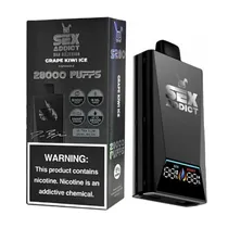 Pod Descartável Sex Addict Black S280 Grape Kiwi Ice 28.000 Puffs