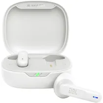 Fone de Ouvido Sem Fio JBL Wave Flex Bluetooth/Microfone/IPX54 - White