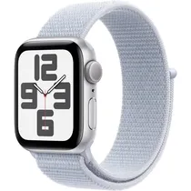 Apple Watch Se 2ND Generation MXEE3LL/A 40MM GPS (2024) - Aluminum Silver/Blue Cloud Sport Loop