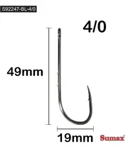 Sumax Anzuelo S92247-BL-4/0-C100
