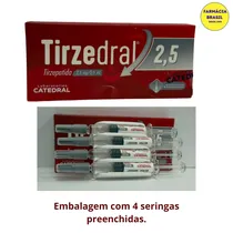 Tirzedral Tirzepatida 2.5MG – 4 Seringas Pré-Carregadas 2ML Total