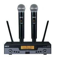 BLG Microfono Inalambrico UF-06 2MIC/Uhf/DSP Negro
