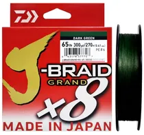 Linha Multifilamento Daiwa J-Braid Grand X8 0.41MM 65LB 270M
