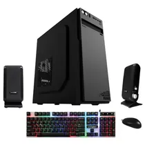 Kit de Gabinete de Satélite Barebone K707 Alto-Falante + Mouse + Teclado Espanhol