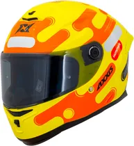Capacete para Moto Axxis Hummer s Liquer C3 - Tamanho XL (61-62) - Gloss Yellow