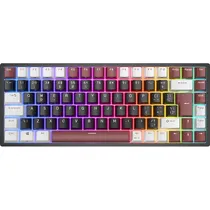 Teclado Mecânico Royal Kludge RK84 75% RGB Sem Fio Switch Red - Warrior (Português)