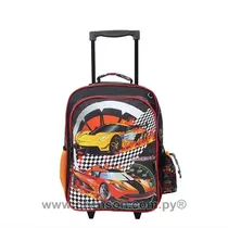 Chenson Mochila Con Rueda CP57474 Auto Carrera Negro