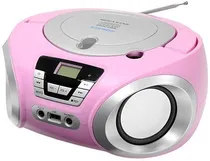 Rádio Mega Star MP-1842BT USB/BT/FM/CD Bi-Volt Rosa