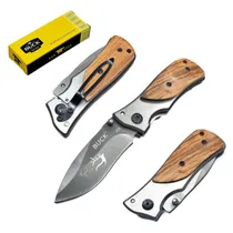 Tatico Canivete Buck NF6078 de 15CM - Marrom/Cinza