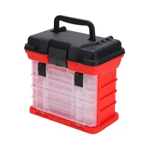Caja de Pesca Fishing Box CM0094 27X26.5CM Rojo/Negro