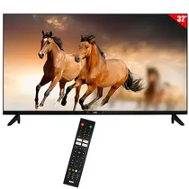 Smart TV LED BAK BK-32S / 32" / HD / HDMI / USB / Wi-Fi / Android / com Conversor Digital - Preto