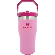 Garrafa Térmica Stanley Flip Straw Tumbler com Bico e Alça - Rosa 591ML