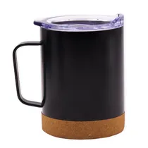 Caneca Termica Stainless para Café com Alça e Tampa 360 ML - Preto