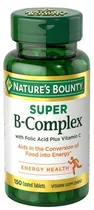 Nature's Bounty Super B-Complex com Vitamin C 150 Capsulas