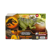 Figura de Dinosaurio Mattel Jurassic World Chaos Theory Epic Evolution Wild Roar Ceratosaurus HTK74
