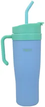 Copo com Canudo Trendy 17514 1200ML - Azul Céu