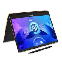 Notebook MSI Summit E13 Ai Evo A1MTG-001US, Intel Core Ultra 7 155H 1.40HZ (4.80GHZ) Con Intel Ai Boost (Npu), 16GB Ram, 1TB SSD, Tela 13.3" Touch 360° Full HD+ Ips, Windows 11 Home, Inglês, Ink Preto + Caneta