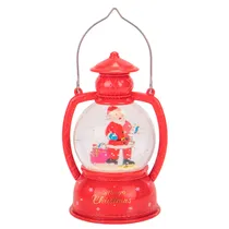 Lâmpada com Luz Natalina e Papai Noel 14 CM X 7 CM