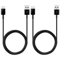 Cabo USB-C Samsung EP-DG930MBEGWW 1.5 Metros + 1.5 Metros - Preto