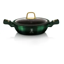 Panela Antiaderente com Tampa 25CM Esmeralda Berlinger Haus