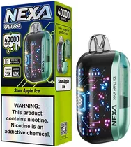 Vape Descartável Nexa Ultra Sour Apple Ice 40000 Puffs