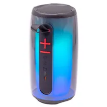Caixa de Som / Speaker Blulory BS-J06 X-Bass Wireless / Bluetooth 5.0/ LED 360° Color Full / 4000MAH - Preto