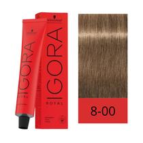 Crema de Coloracion Schwarzkopf Igora Royal 8-00 Rubio Muy Claro Intenso 60GR