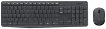 Teclado e Mouse Logitech MK235 USB Preto (Espanhol - Sem Fio)