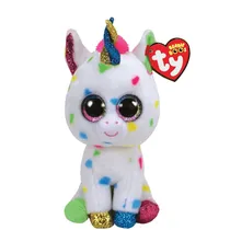 TY Peluches TY Beanie Boos Harmonie Unicornio Moteado Regular Tela Poliester 3 Años + Multicolor