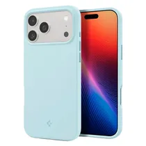 Capa Spigen iPhone 17 Pro Max Silicone Fit Mag - Azul Silencioso ACS10048