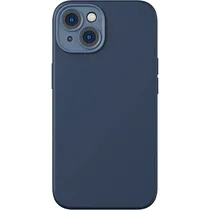 Estojo Protetor de Silicone + Protetor de Tela Baseus Liquid Silica Gel Series para iPhone 14 Plus - Azul Marinho (ARYT001803)