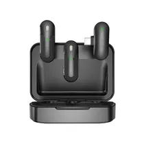 Microfone Duo Wireless Mini Black