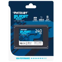 SSD Patriot Burst Elite, 240GB, 2.5", SATA 3, Leitura 450MB/s, Gravação 320MB/s, PBE240GS25SSDR