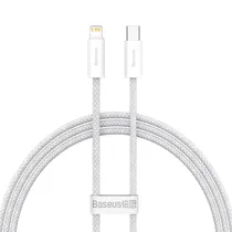 Cabo USB-C A Lightning Baseus CALD000002 Dynamic 20 W - Branco 1 Metro