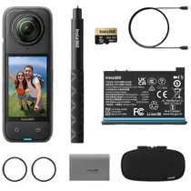 Câmera de Ação INSTA360 X4 (X408) Cionsabma Kit Starter Bundle - Black