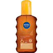 Bronzeador Em Spray Nivea Sun com Óleo de Caroteno FPS 6 - 200ML