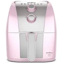 Fritadeira Elétrica Britânia Pink Lovers BAFE53 1.500 Watts 5.5 Litros 220V ~ 60HZ - Rosa/Prata