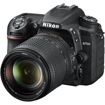 Câmera Nikon DSLR D7500 Kit 18-140MM VR 4K Uhd Con Pantalla 3.2/Wi-Fi/Bluetooth/Expeed 5 - Preto