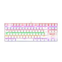 Teclado Redragon K552W-RGB Kumara Meca WHT Esp Blu