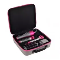 Quanta Kit Cepillo Secador QTKCS7001 2TEMP 2VEL 1300W Bivolt Gris/Rosa