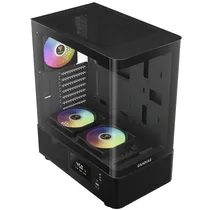 Gabinete Gamer Gamdias Atlas E2 CG Mid Tower / 3 Cooler / Argb - Preto