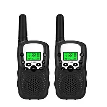Radio Walkie Talkie Travel T-388 Set com 2 Peças / Ate 3KM / A Pilha (Nao Incluida) - Preto